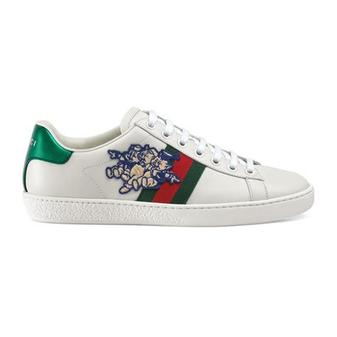 gucci sneakers pig|leather Gucci sneakers.